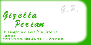 gizella perian business card